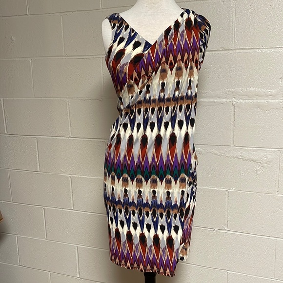 Badgley Mischka pattern Dress, size 4, NWT - Picture 1 of 6
